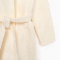 Халат махровый детский "Rock" р-р 32 (110-116 см), бежевый