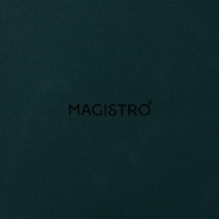 Блюдо фарфоровое для подачи с деревянной ручкой Magistro, 15&times;15 см, цвет зелёный