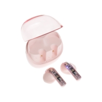 Наушники беспроводные R20, TWS, вкладыши, BT 5.3 , 30/200 мАч, шумоподавление, розовые