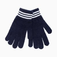 Перчатки одинарные детские, цвет тёмно-синий, размер 16 (9-12 лет) Перчатки одинарные детские, цвет тёмно-синий, размер 16 (9-12 лет)
