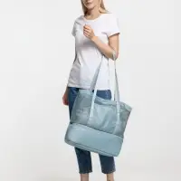 Шопер с термоотделением Verkko, серо-голубой