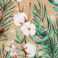 Скатерть новогодняя Этель "Fir branches" 144х220 см, 100% хлопок, 190г/м2