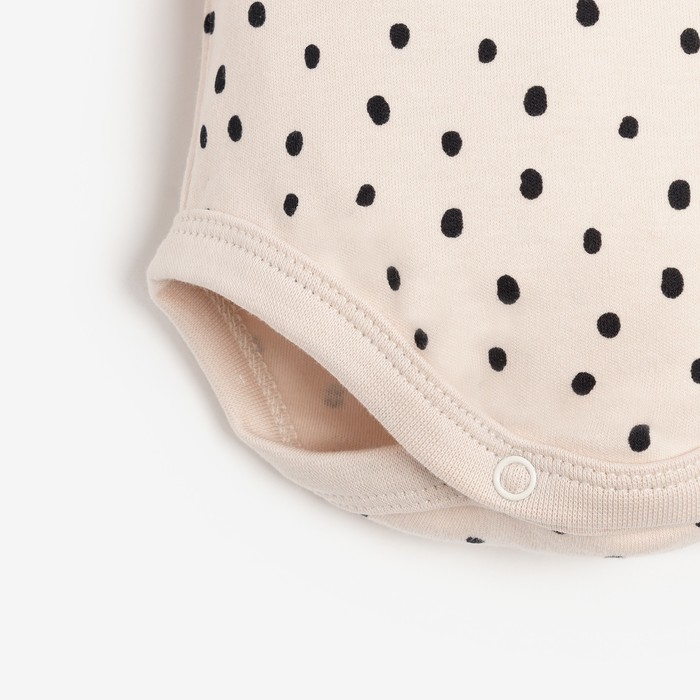 Боди детское с длинным рукавом Крошка Я «Киса», рост 62-68 см, цвет бежевый Боди детское с длинным рукавом Крошка Я «Киса», рост 62-68 см, цвет бежевый