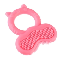 Прорезыватель силиконовый &laquo;Котик&raquo;, массажер, цвет МИКС, Крошка Я