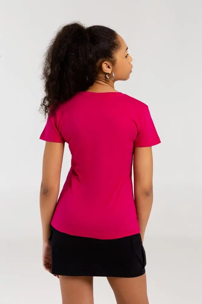 Футболка женская &laquo;Меламед. The Beatles&raquo;, ярко-розовая (фуксия), размер L