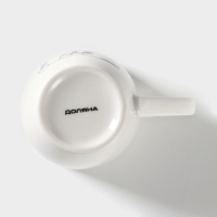 Кружка фарфоровая Доляна &laquo;Котики меломаны&raquo;, 350 мл, цвет белый