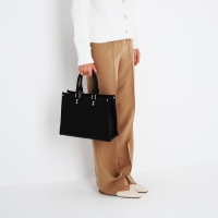 Сумка женская тоут на молнии, цвет чёрный Сумка женская тоут на молнии, цвет чёрный