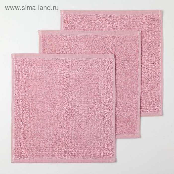 Набор махровых полотенец &laquo;Мечтай&raquo; 30х30 см - 3 шт