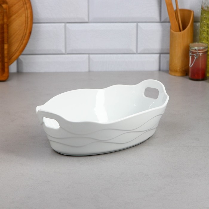 Форма для запекания Sezar, 2 л, фарфор, Иран Форма для запекания Sezar, 2 л, фарфор, Иран