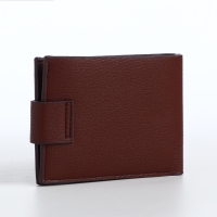 Портмоне мужское на магните, отдел для карт, монет, цвет коричневый