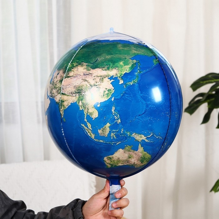 Шар фольгированный 24 Шар фольгированный 24" «Земной шар», 3D сфера