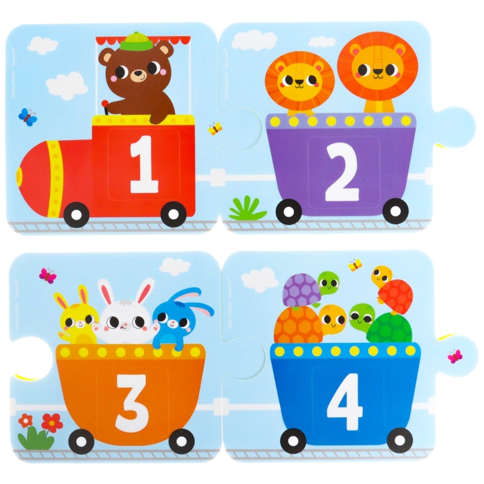 Мягкий пазл для малышей «Счёт и цвет», 20 деталей, Крошка Я Мягкий пазл для малышей «Счёт и цвет», 20 деталей, Крошка Я