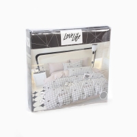 Постельное бельё LoveLife евро "Клетка", 200*217см,225*240см,50*70см-2шт,100%хлопок, сатин, 125г/м² Постельное бельё LoveLife евро "Клетка", 200*217см,225*240см,50*70см-2шт,100%хлопок, сатин, 125г/м²