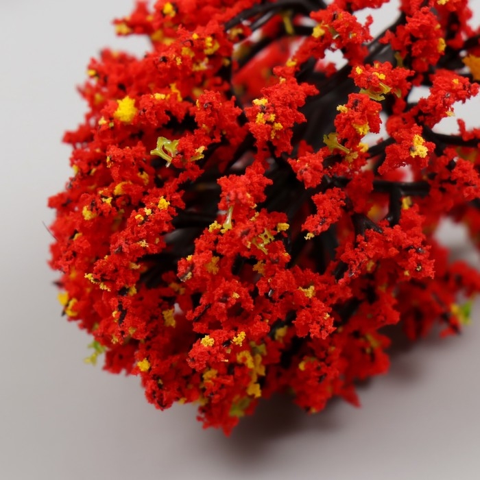 Искусственное растение для творчества пластик "Осенняя листва" 12 см