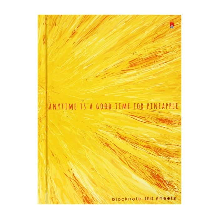 Блокнот А6, 160 листов EXOTIC FRUITS, твёрдая обложка, блок 55г/м2