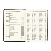 Ежедневник недатированный, твердая обложка кожзам с поролоном, термо тиснение, перфорация, ляссе, кремовый блок 70 г/м2, коричневый