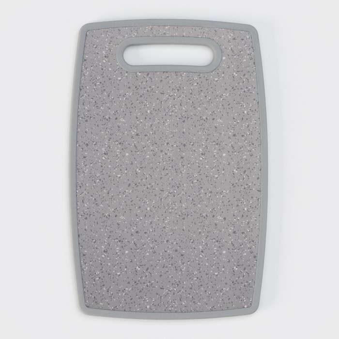 Доска разделочная пластиковая Доляна &laquo;Гранит&raquo;, прямоугольная, 30&times;20 см, цвет серый