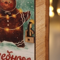 Новогодняя шкатулка-книга "Мишка" 14х12х5 см Новогодняя шкатулка-книга "Мишка" 14х12х5 см