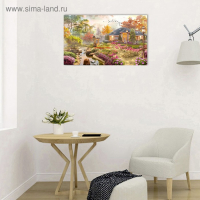Картина на холсте "Цветочный сад" 60*100 см