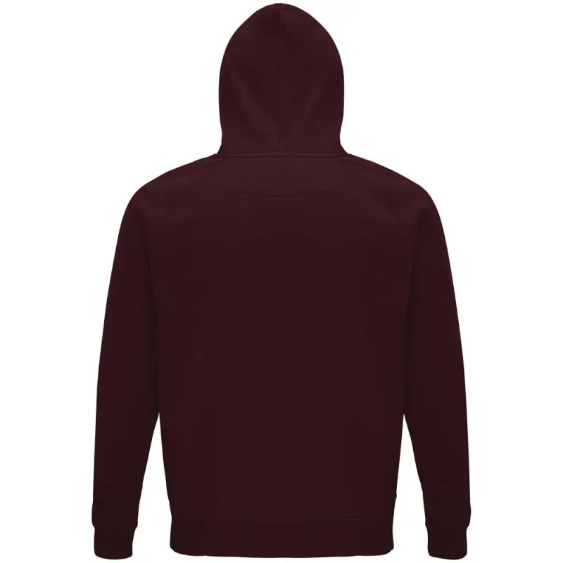 Толстовка унисекс Stellar, бордовая, размер XS