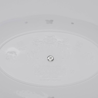 Этажерка-фруктовница овальная &laquo;Вивьен&raquo;, 2 яруса, 25,5&times;17,5/30&times;21,5 см, цвет белый