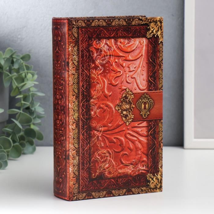 Сейф-книга дерево, кожзам Сейф-книга дерево, кожзам "Замочная скважина" 21х13х5 см