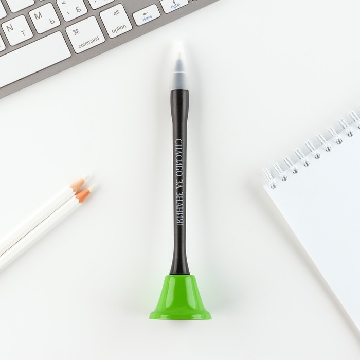 Подарочный набор &laquo;Лучшему учителю&raquo;: ежедневник и ручка-колокольчик (шариковая, синяя паста, 1 мм)