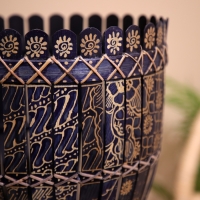 Корзина из бамбука 27х27х35 см