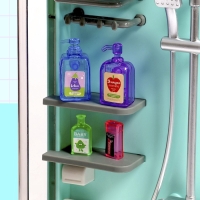 Набор мебели для кукол &laquo;Уборная&raquo;, душ, унитаз, цвет зелёный