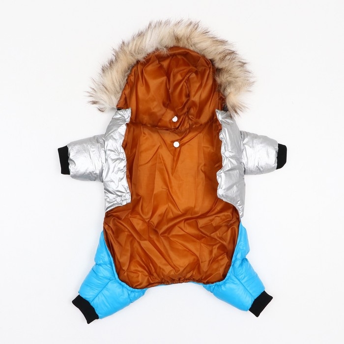 Комбинезон Комбинезон "Пушок", размер 14 (ДС 32 см, ОГ 42 см, ОШ 31 см), голубой