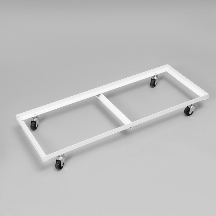 Накопитель разборный на колесах, 5 корзин, 90&times;43&times;147 см, цвет белый