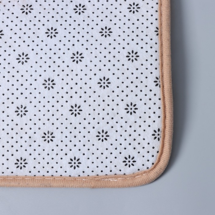 Коврики для ванной и туалета Доляна «Пушистик», 2 шт: 38×40, 40×60 см, цвет коричневый Коврики для ванной и туалета Доляна «Пушистик», 2 шт: 38×40, 40×60 см, цвет коричневый