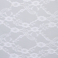 Лоскут гипюра, мелкие цветы, белый, 150 &times; 160 см