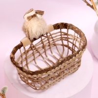Декоративная пасхальная корзинка &laquo;Зайка&raquo;, 7 &times; 14 &times; 13 см