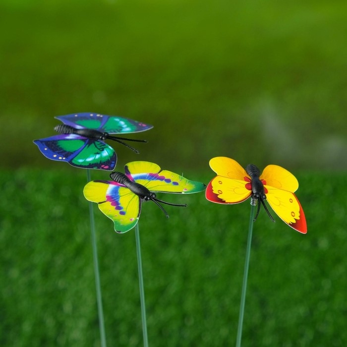 Штекер Штекер "Бабочка Шарлин" 3х4см/30см, набор 30шт, МИКС