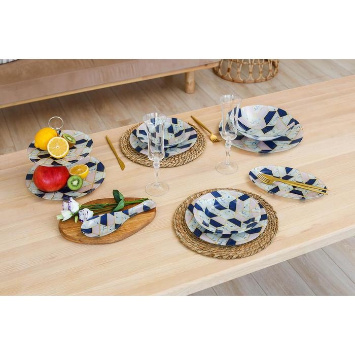 Подставка стеклянная под ложку Доляна «Розовый мрамор», 23,5×8,3×1,5 см Подставка стеклянная под ложку Доляна «Розовый мрамор», 23,5×8,3×1,5 см