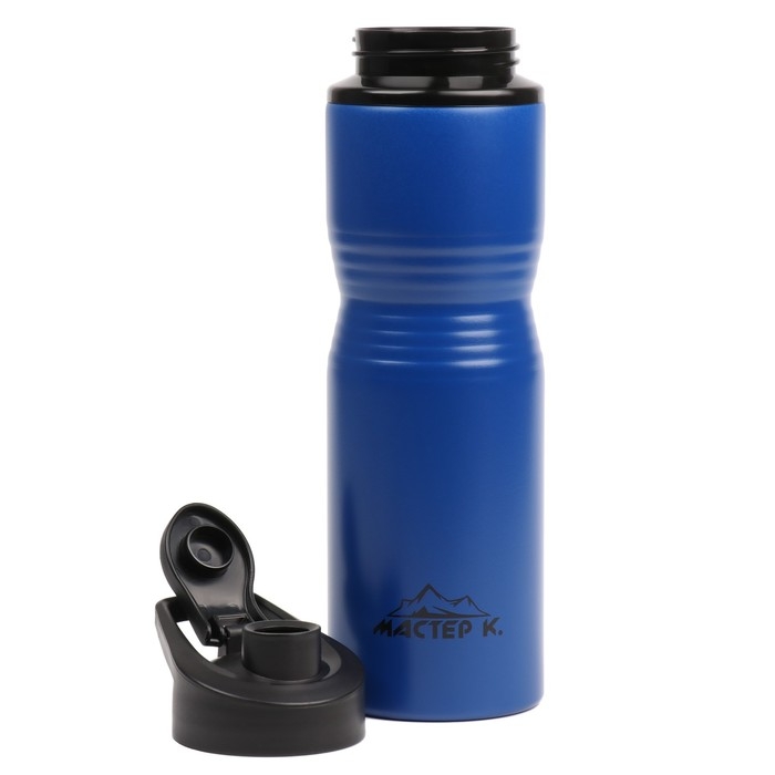 Бутылка для воды, 750 мл, Бутылка для воды, 750 мл, "Мастер К", 24 х 7.3 см, корпус из алюминия