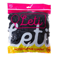 Шар латексный 10", пастель, набор 100 шт., цвет чёрный