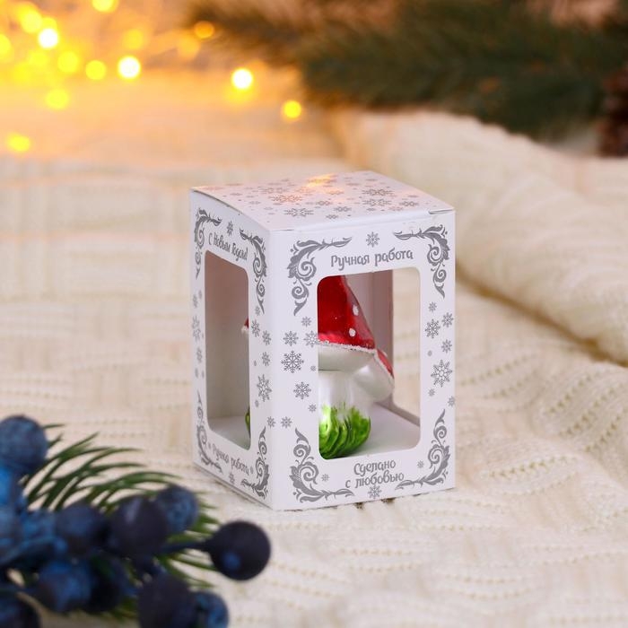 Ёлочное украшение Ёлочное украшение "Грибочки"6 см