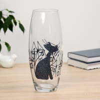 Ваза "Чёрный кот" 26см