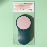 Пилка для ног, 2 в 1, наждачная, 13 &times; 7 см, цвет зелёный