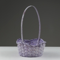 Набор корзин, 19х7,5х9,5/31 см, 22х9х11/34 см, 24х9х11,5/35 см, 3 шт, фиолетовые, бамбук