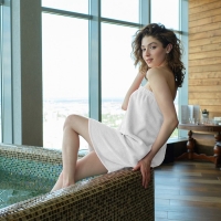 Полотенце банное Экономь и Я &laquo;Парео&raquo; 68х150 см, цвет белый, 100%хл с AIRO, 320 г/м2