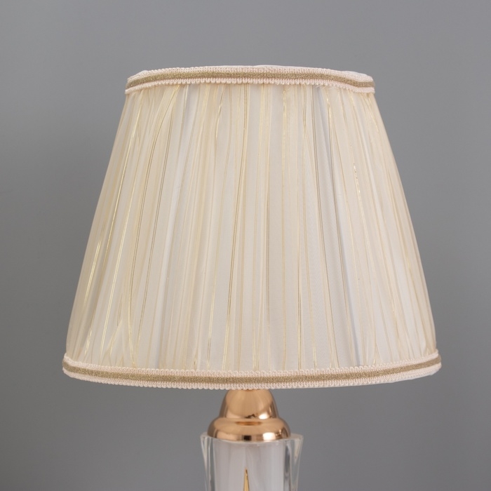 Лампа настольная Лампа настольная "Ясмин" 1х40Вт Е27 1х3Вт LED золото 25х25х43см