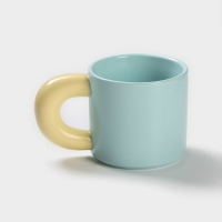Кружка керамическая «Воздух», 300 мл, цвет голубой и жёлтый Кружка керамическая «Воздух», 300 мл, цвет голубой и жёлтый