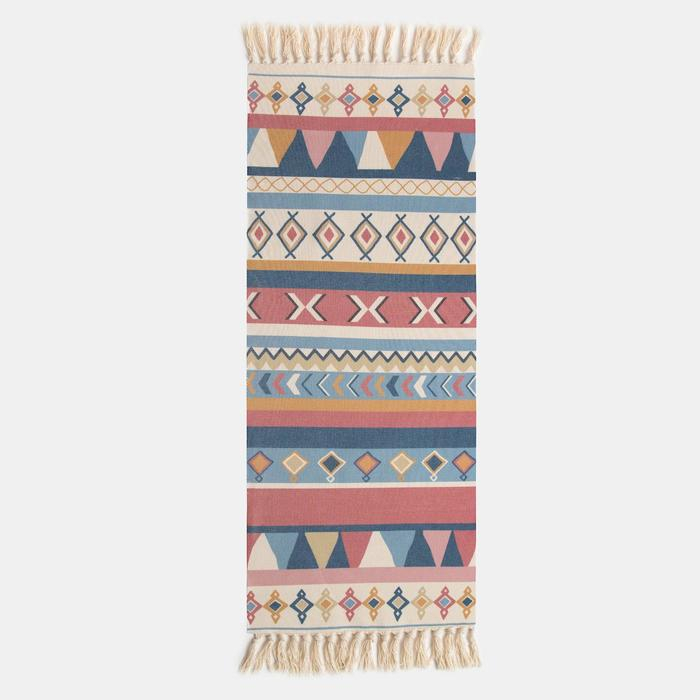 Коврик Этель "Инди" 60*150 см, 50% хл, 50% п/э