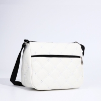 Сумка кросс-боди, наружный карман, цвет белый Сумка кросс-боди, наружный карман, цвет белый