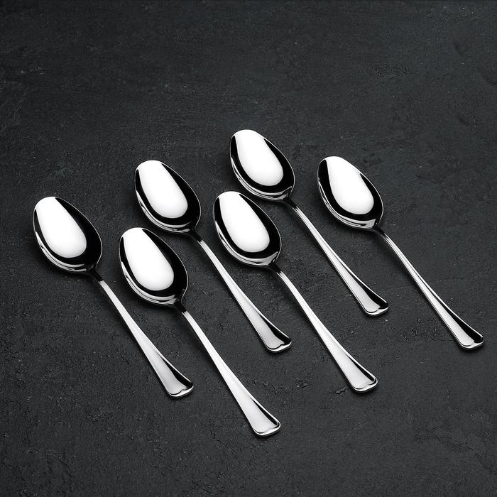 Ложка десертная Garde (Нытва) &laquo;Мондиал&raquo;, длина 17 см, толщина 2,5 мм, цвет серебряный