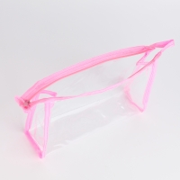 Набор косметичек 2 в 1 на молнии, цвет розовый Набор косметичек 2 в 1 на молнии, цвет розовый