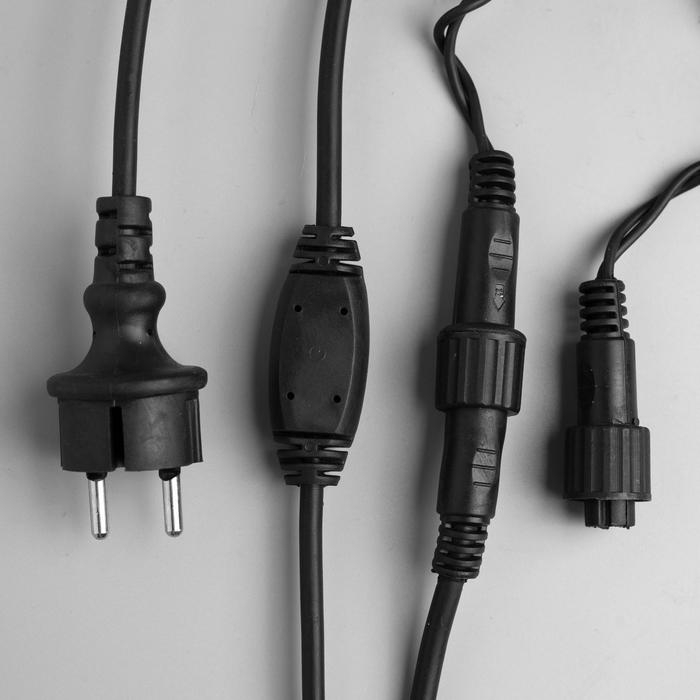 Гирлянда «Нить» 10 м, IP65, УМС, тёмная нить, 100 LED, свечение белое, 220 В Гирлянда «Нить» 10 м, IP65, УМС, тёмная нить, 100 LED, свечение белое, 220 В